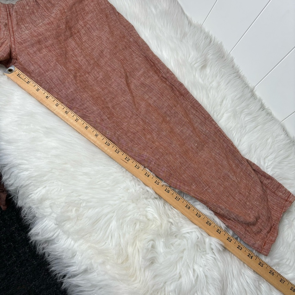 Anthropologie Hei Hei Linen pants burnt orange size XS - Picture 14 of 16